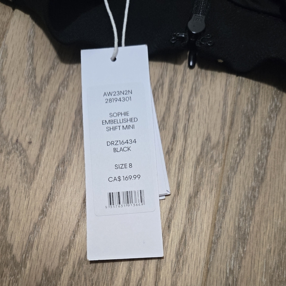 Black Rhinestone Embellished Sleeveless Sheath Dress - Picture 4 of 12